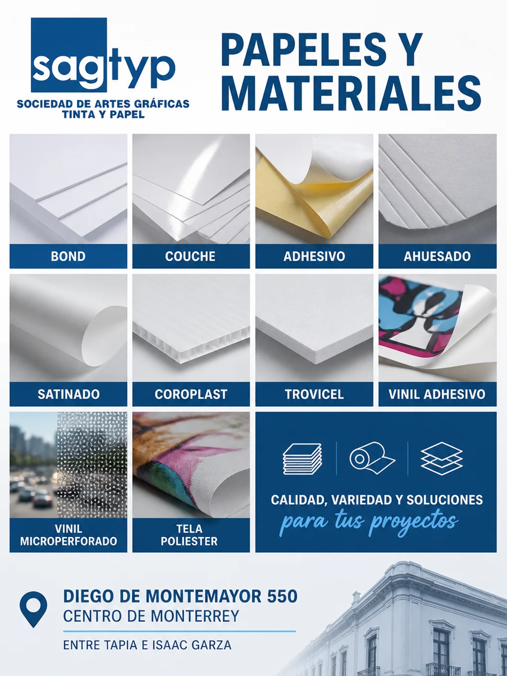Papeles y materiales